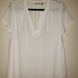 White flowy professional shirt